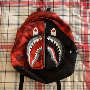 BAPE Shark Camo Backpack 100% Authentic